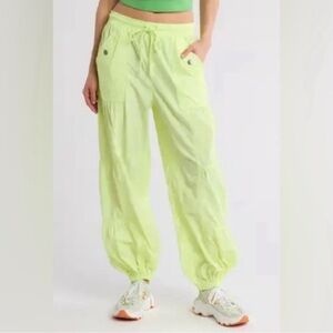 Free People Movement Set Me Free Pants sour Citrus NWOT Size Medium